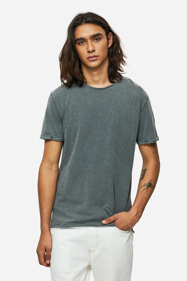 T-Shirt with Round Cut Neckline