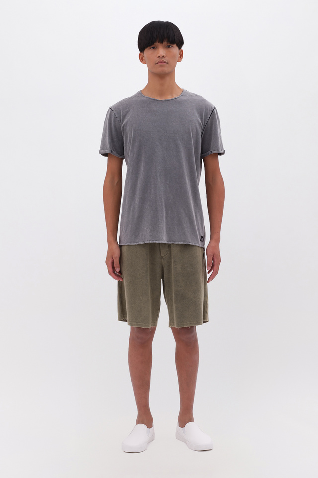 T-Shirt with Round Cut Neckline