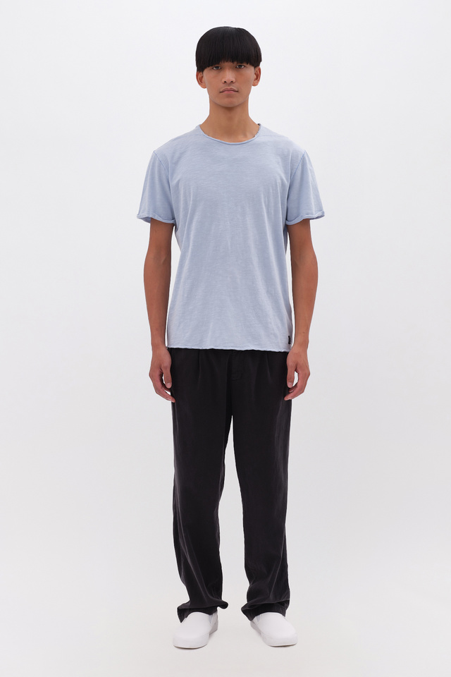 T-Shirt with Round Cut Neckline