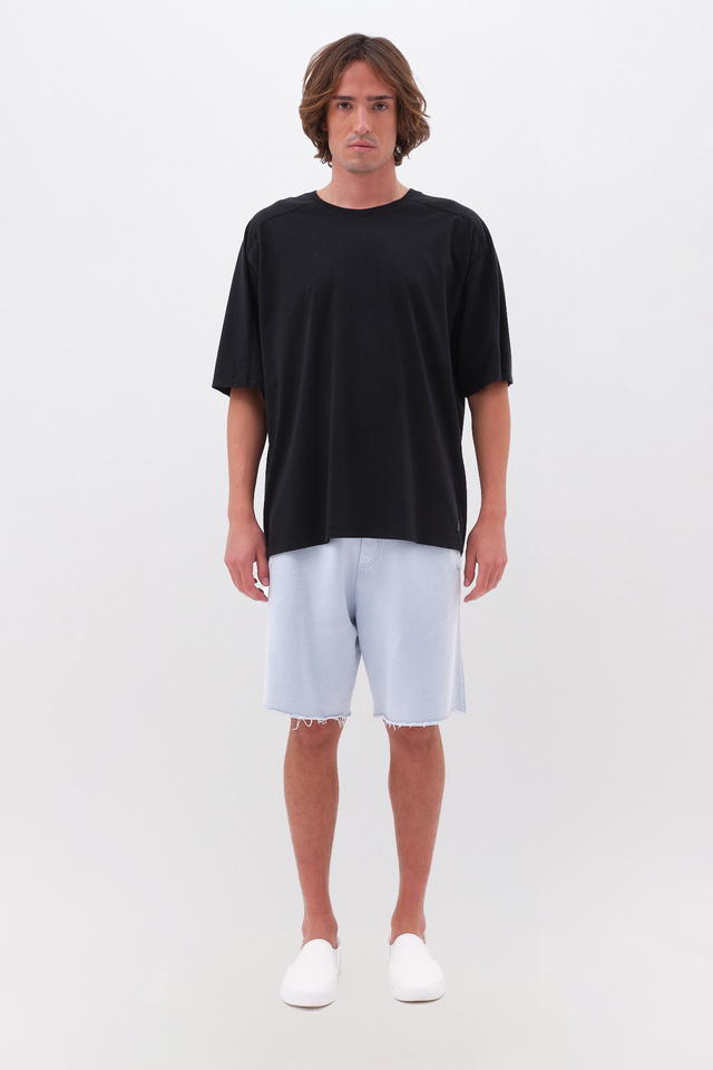 Oversized T-Shirt με Στρογγυλή Λαιμόκοψη