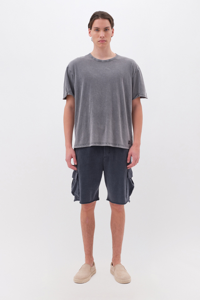 Oversized T-Shirt with Sleeve Stitches