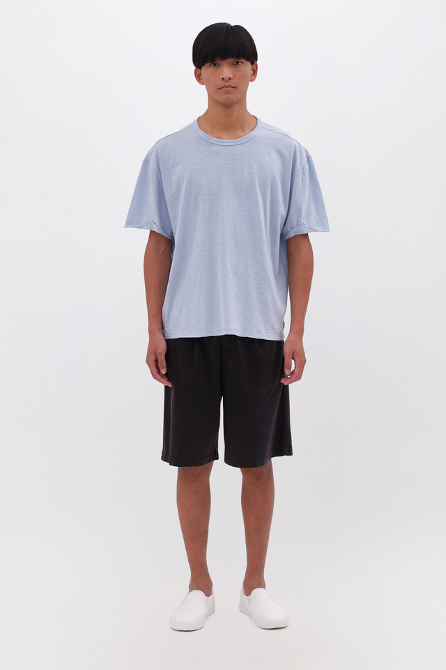 Oversized T-shirt με Λεπτομέρειες στα Μανίκια