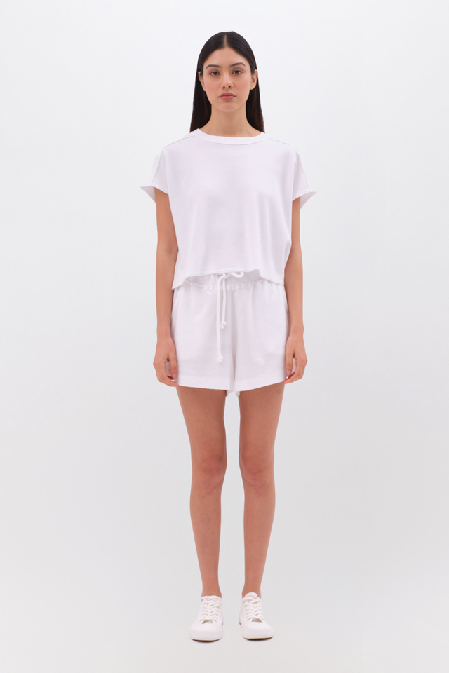 Waffle Cropped T-Shirt
