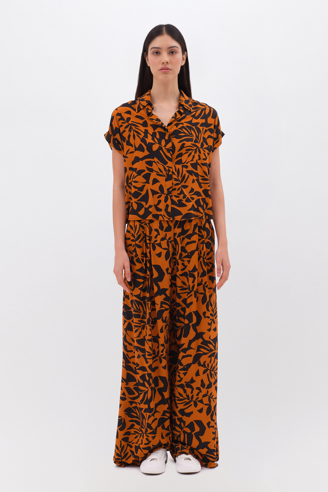 Shirt with Tropical Print