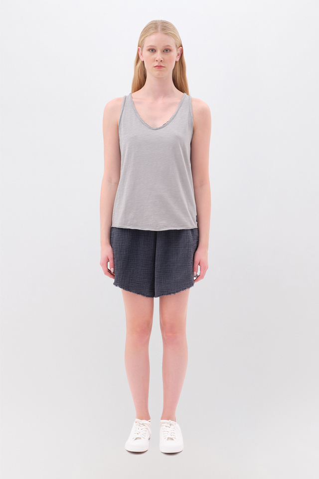 Tank Top with V Neckline
