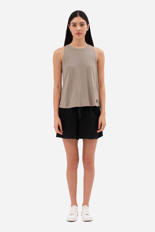 Tank Top with Side Slits In Relaxed Fit