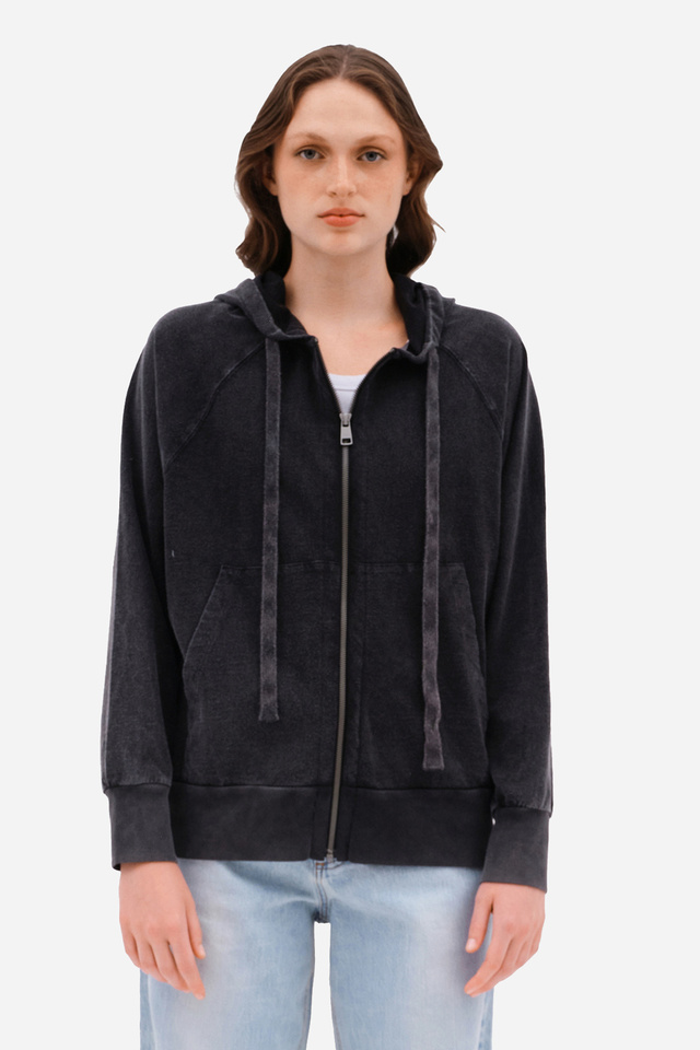 Full Zip with Raglan Sleeves in Regular Fit