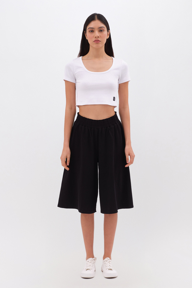 Relaxed Fit Long Sweatbermuda