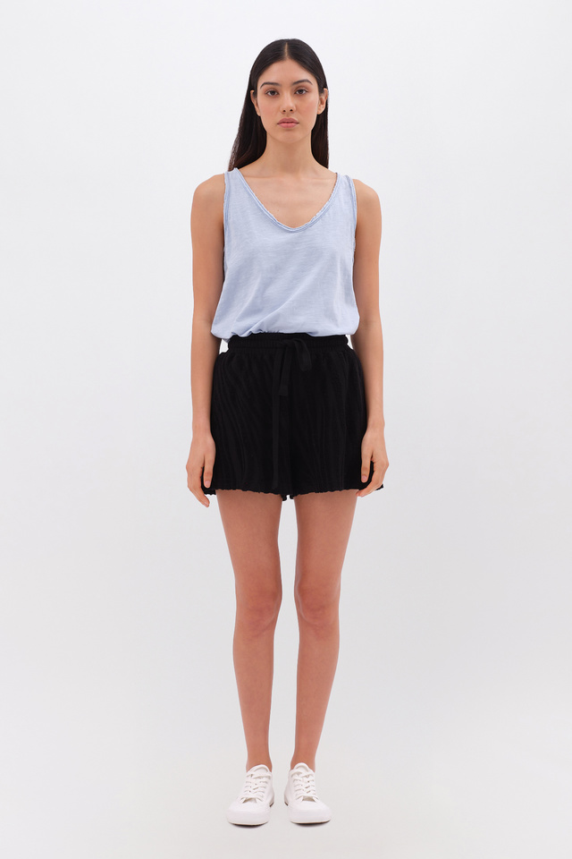 Terry Towel Jaquard Bermuda in Regular Fit