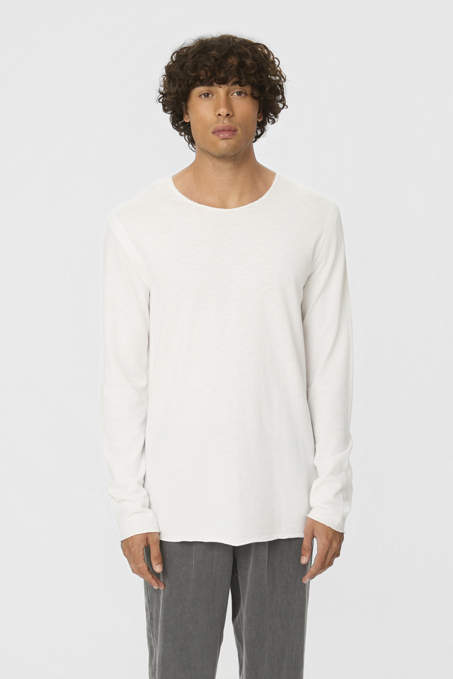 Μακρυμάνικη Μπλούζα με Ακατέργαστες Λεπτομέρειες