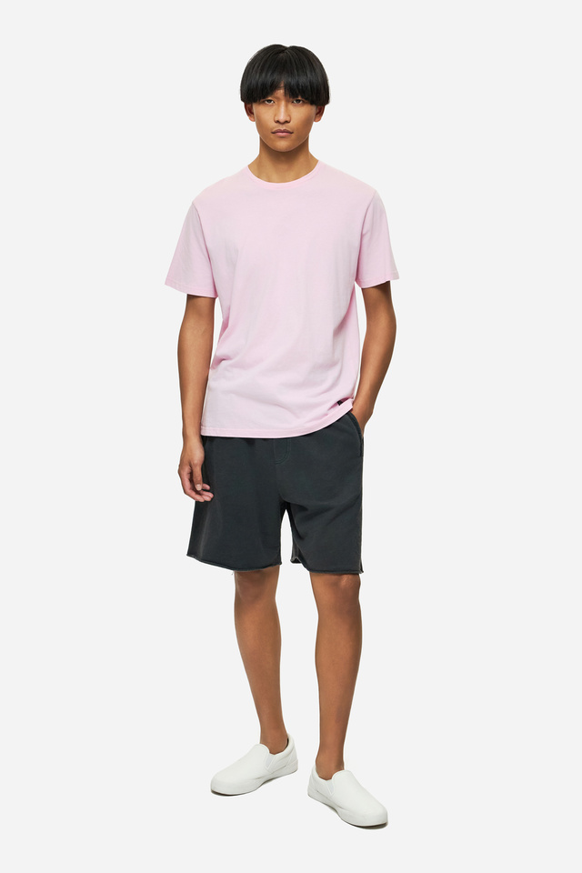 Sweatbermuda with Raw Edges in Regular Fit