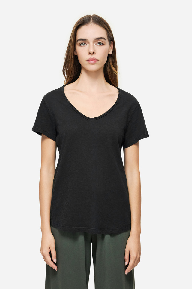 T-shirt with V Neckline