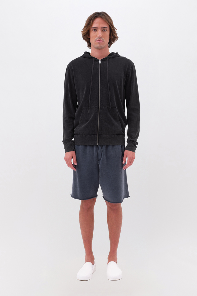 Ζακέτα Full Zip με Slub Υφή