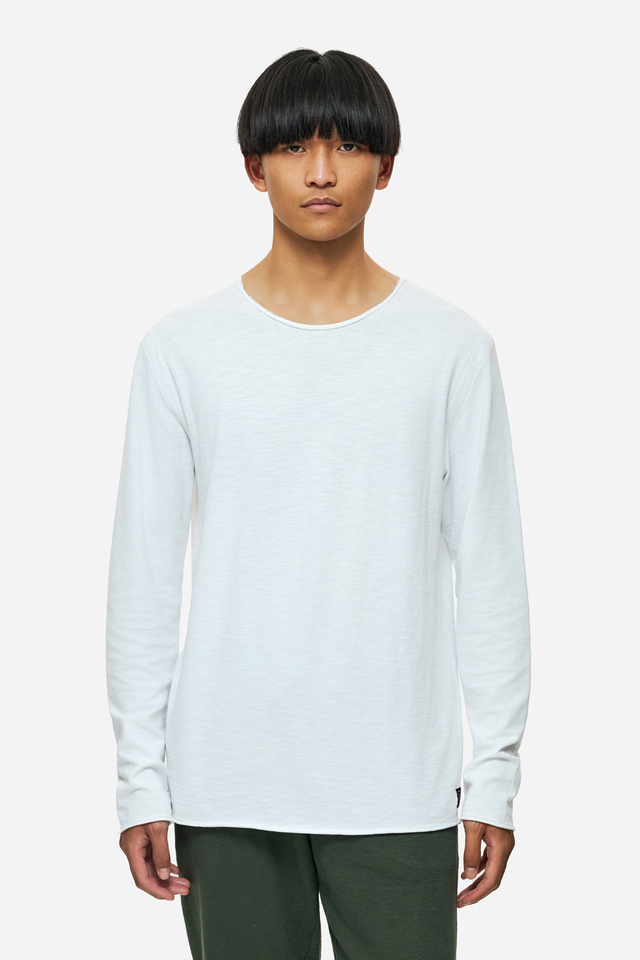 Long Sleeve Top with Raw Edges