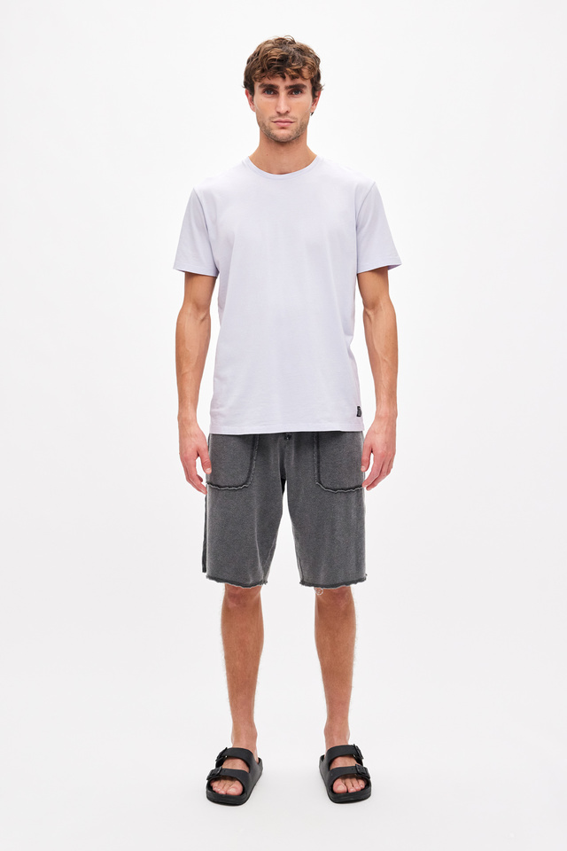 Τ-shirt with Round Neckline in Regular Fit