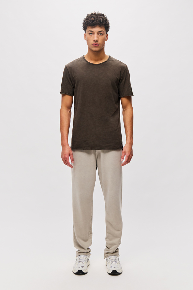 T-Shirt with Round Cut Neckline