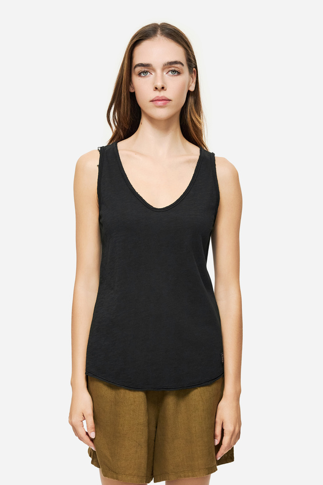 Tank Top with V Neckline