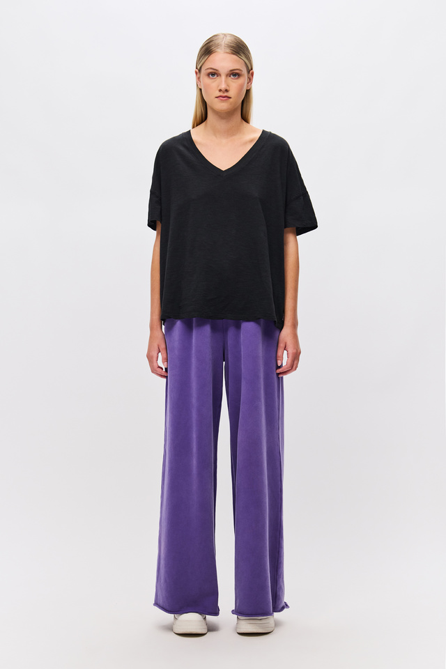 Oversized T-Shirt With V Neckline