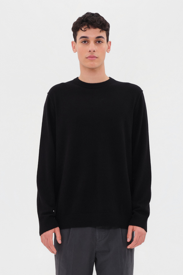 Cashmere  Πουλόβερ με Στρογγυλή Λαιμόκοψη