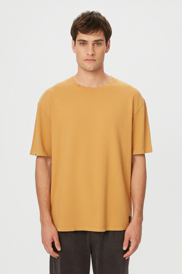 Oversized Crew Neck T-Shirt with Details