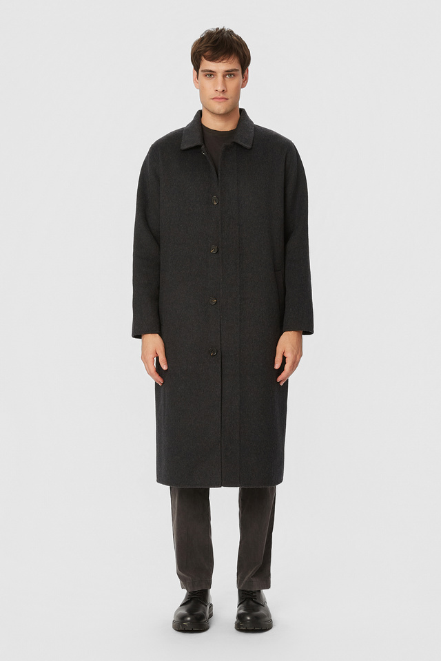 Single Breasted Coat in Relaxed Fit