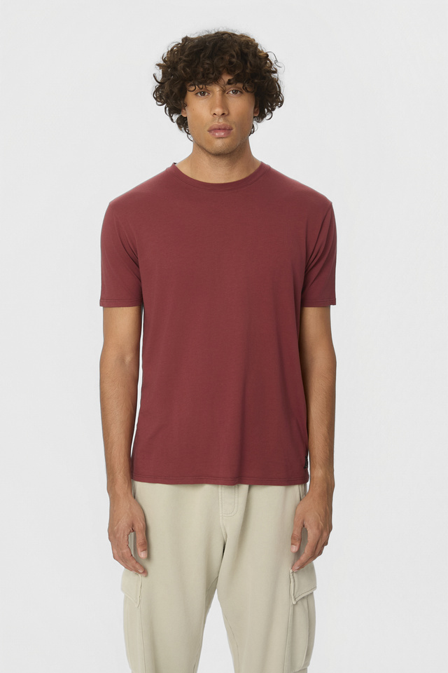 T-Shirt with Round Cut Neckline