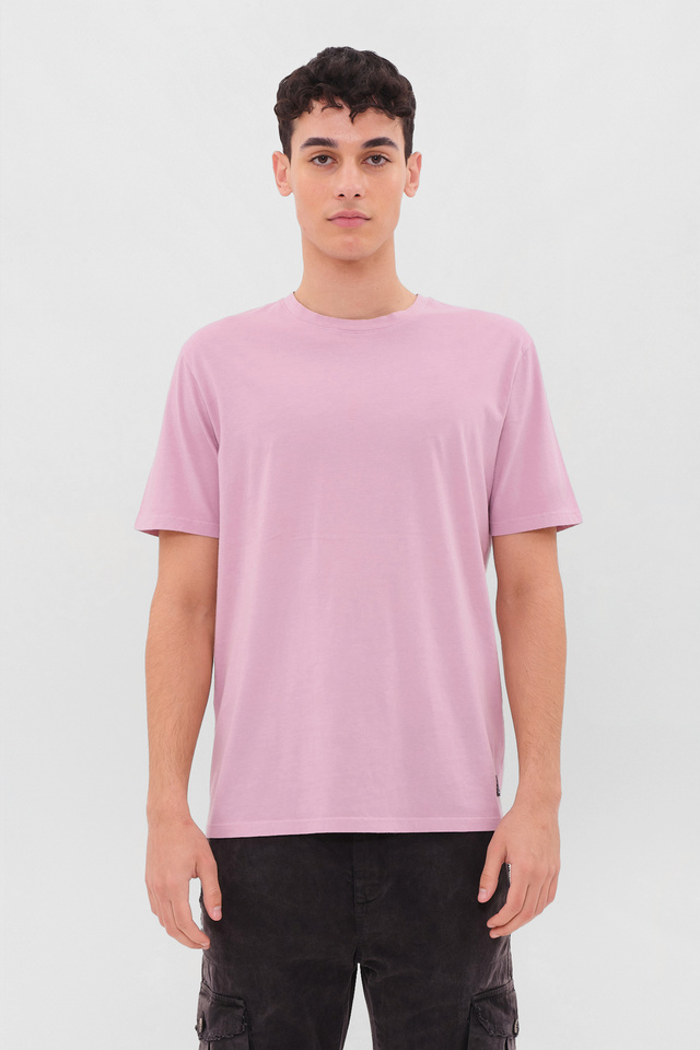 Τ-shirt with Round Neckline in Regular Fit