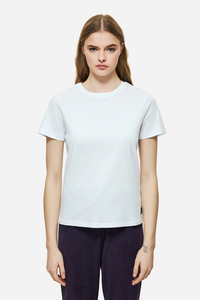 T-shirt with Round Cut Neckline