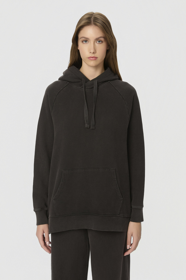 Oversized Hoodie με Raglan Μανίκια