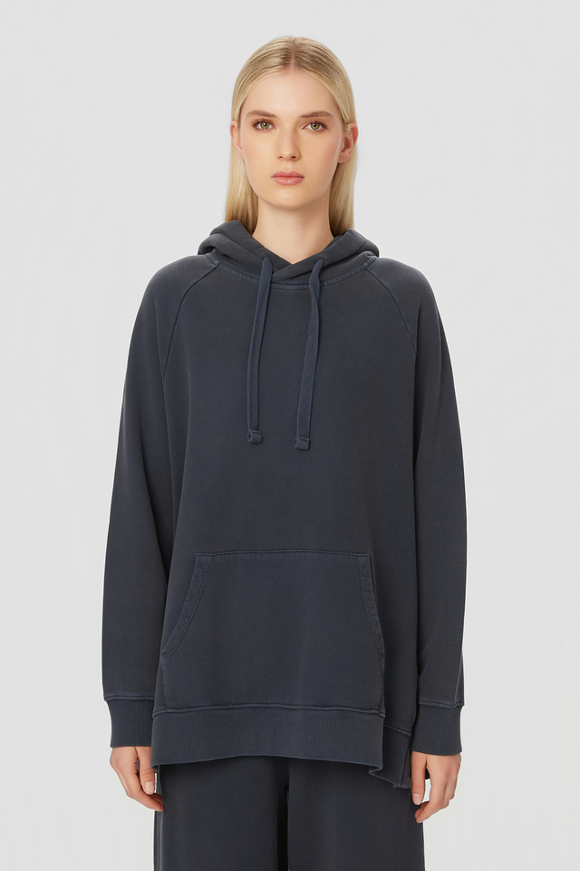 Oversized Hoodie με Raglan Μανίκια