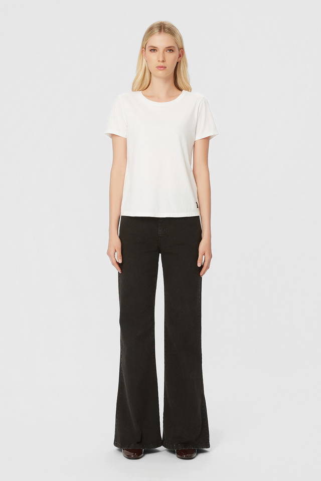 Mid Rise Flare Pants
