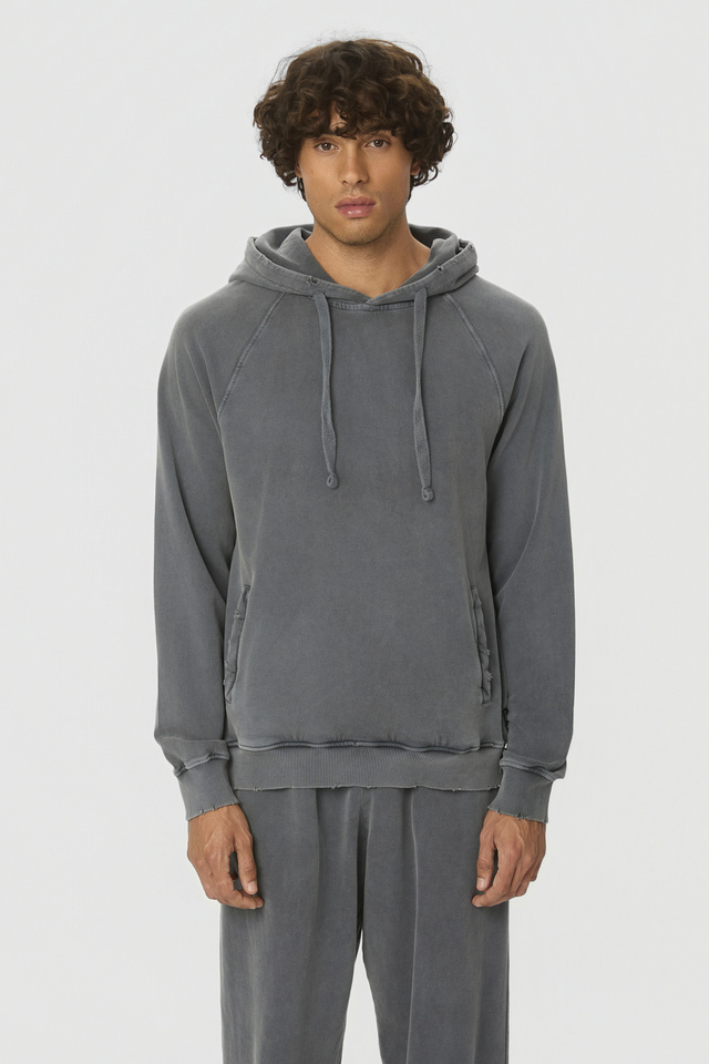 Ηoodie με Ρεγκλάν Μανίκια και Λεπτομέρειες