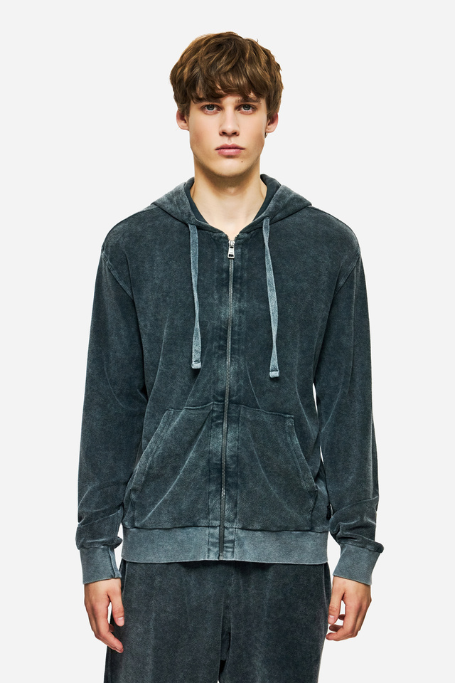 Terry Towel Full Zip in Regular Fit