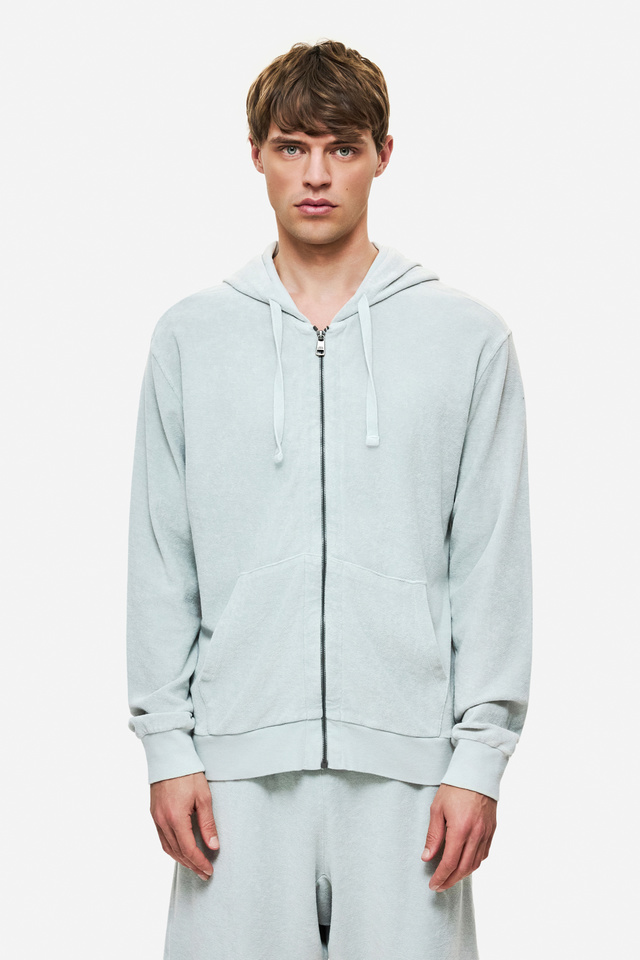 Terry Towel Full Zip in Regular Fit