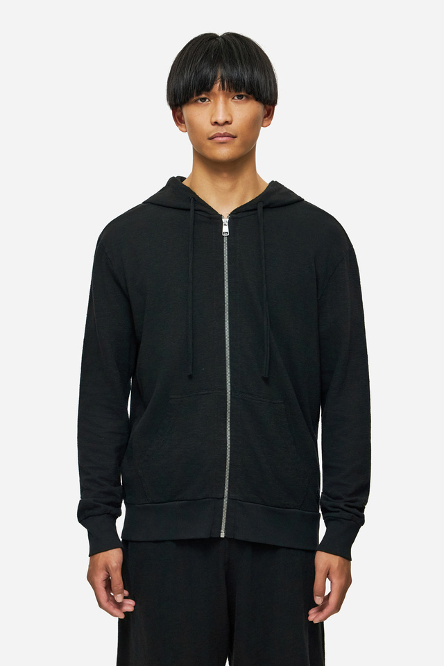 REGULAR KNITTED SLUB FULLZIP
