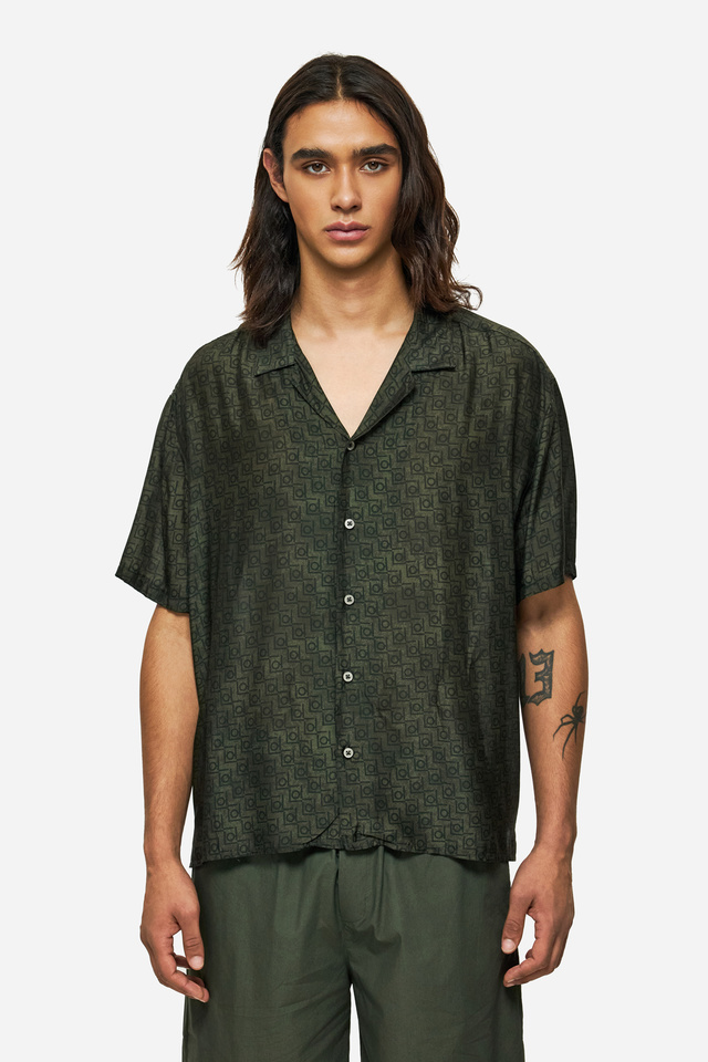 MONOGRAM SILK SHIRT