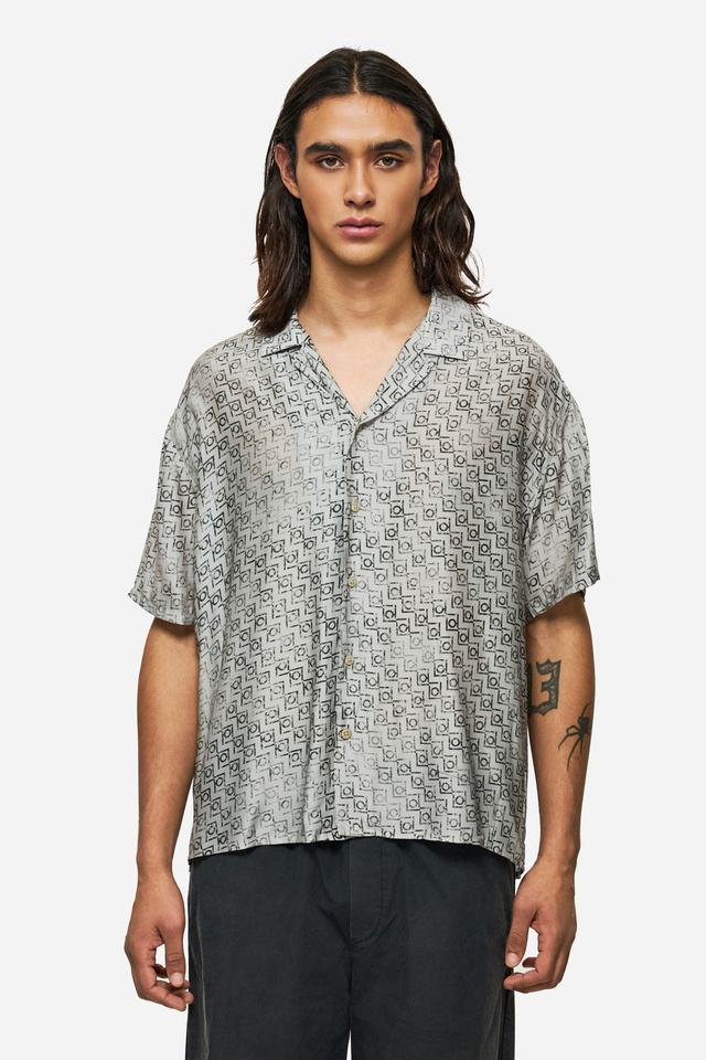 MONOGRAM SILK SHIRT