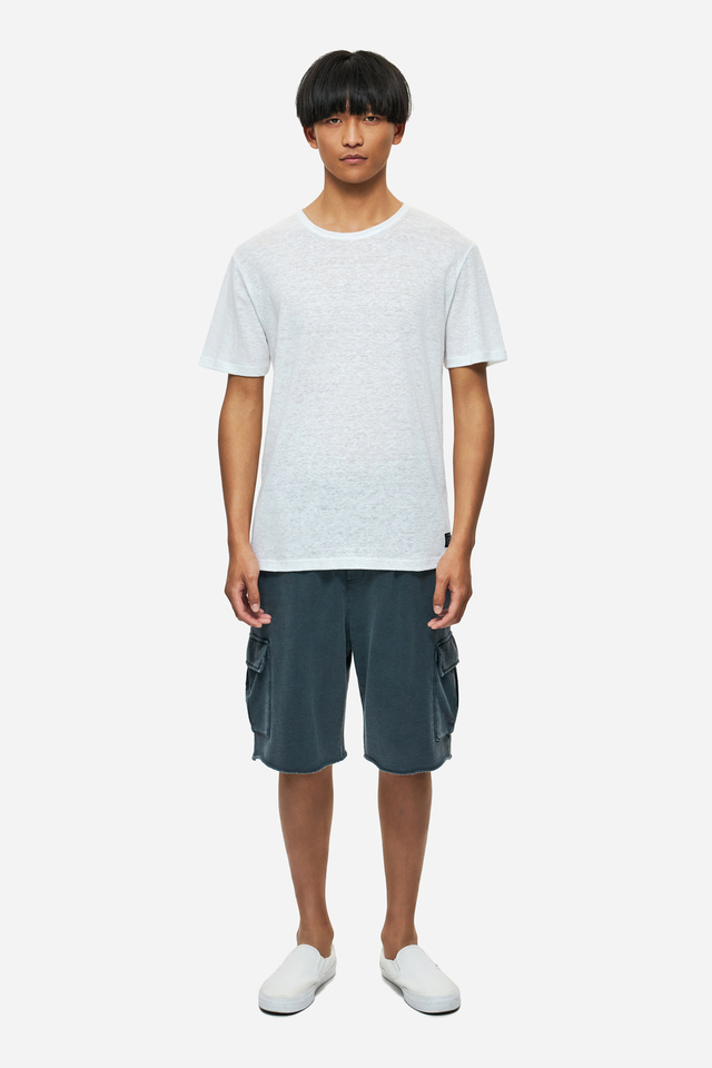 Cargo Sweatbermuda with Damages in Relaxed Fit