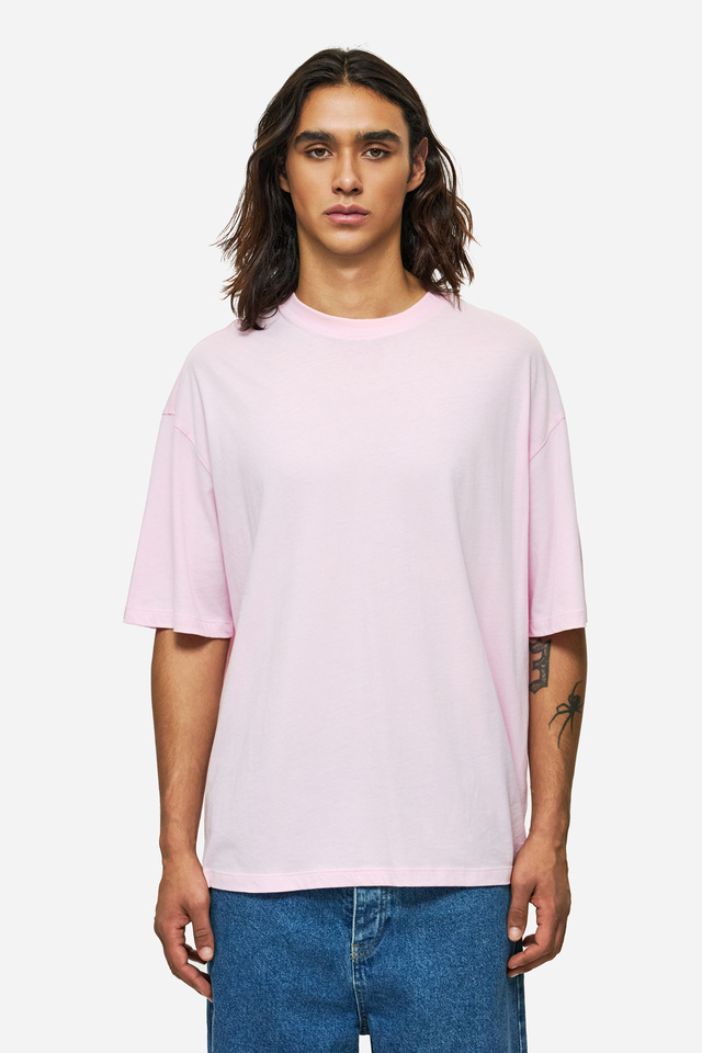 Oversized T-shirt with Dropped Shoulders