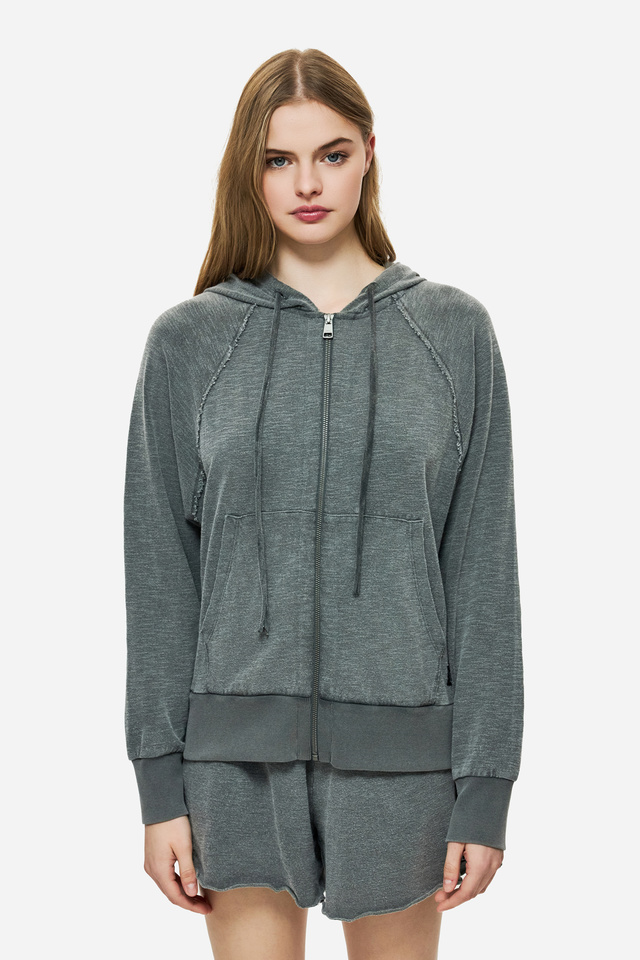 Ζακέτα Full-Zip με Raglan Μανίκια