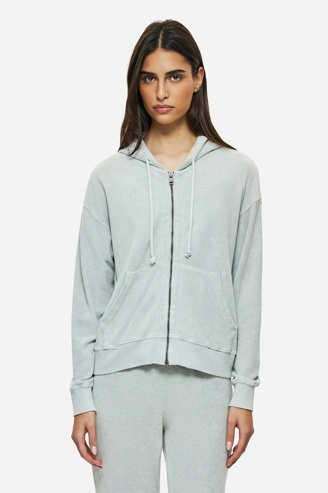 Terry Towel Full Zip in Regular Fit