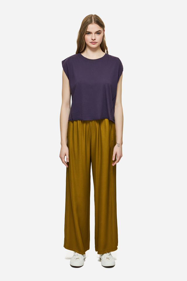 Σατέν Παντελόνι Wide Leg