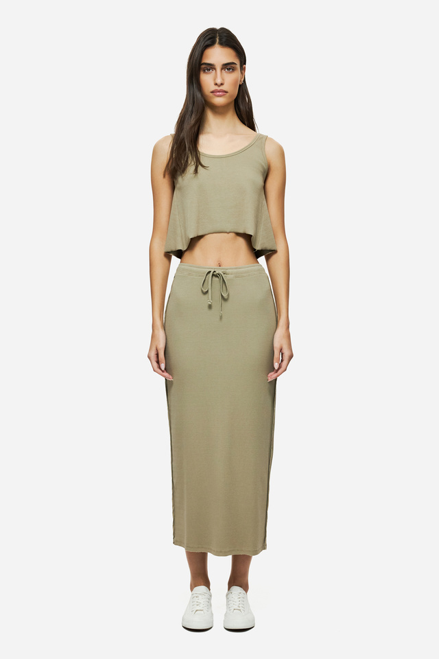 MAXI RIB SKIRT