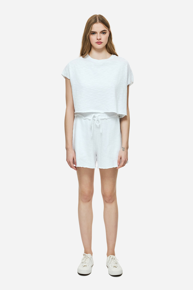 Raw Cut Sweat Bermuda Shorts