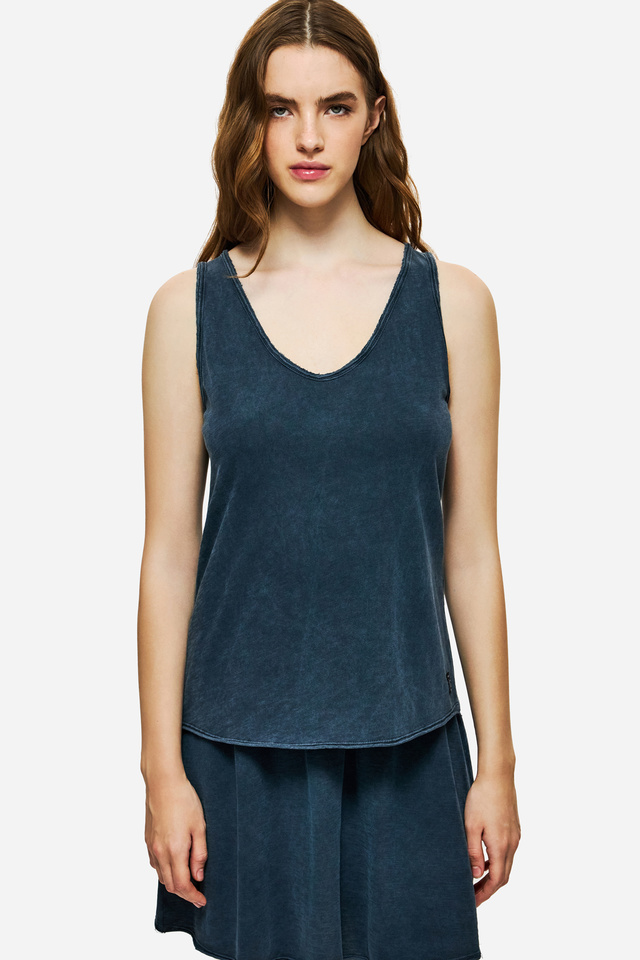 Tank Top with V Neckline