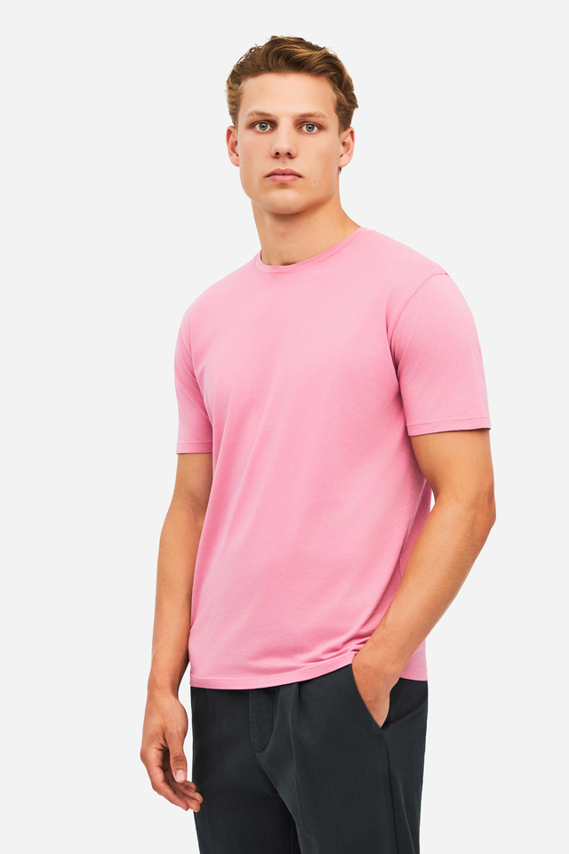 Τ-shirt with Round Neckline in Regular Fit