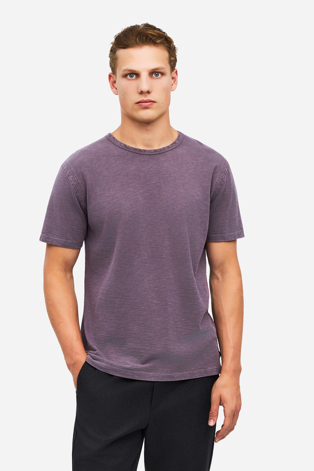 Men's Cotton Slub Crew Neck T-Shirt