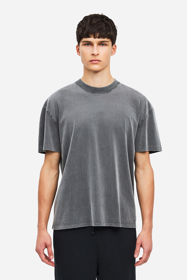 Ανδρικό Oversized Garment Dyed Βαμβακερό T-Shirt