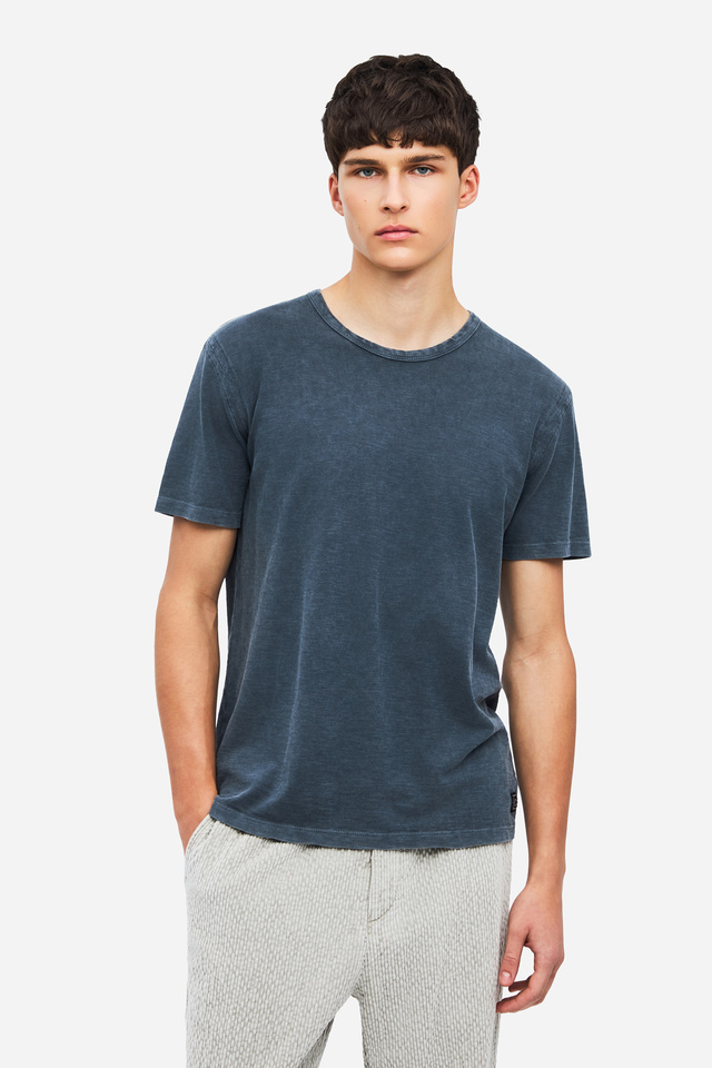 Ανδρικό Slub Βαμβακερό T-Shirt Regular Fit