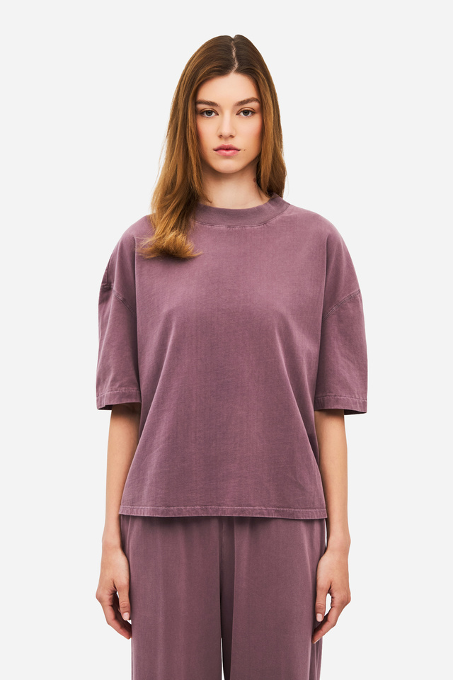 Women's Oversized High Neck T-Shirt